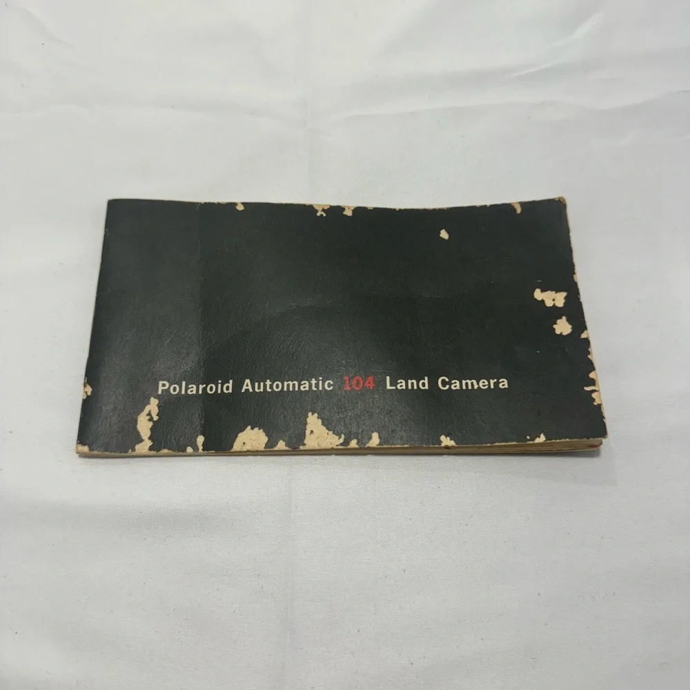 VINTAGE POLAROID AUTOMATIC 104 LAND CAMERA OWNERS MANUAL. ORIGINAL, PRINTED 1966